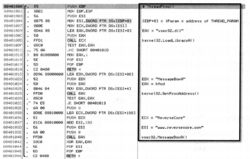 图27-9 ThreadProc()函数代码